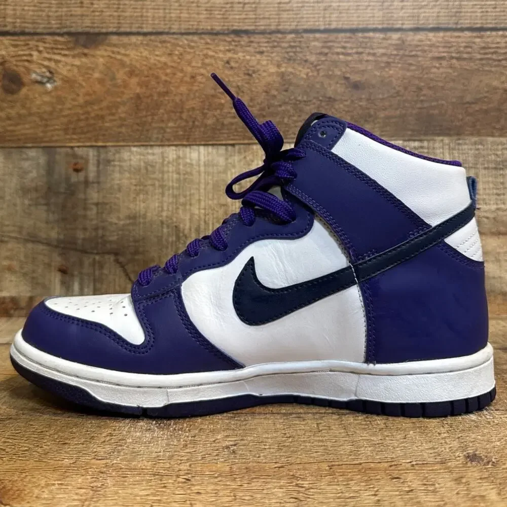 Nike Dunk High GS High Top Shoes Electro Purple Midnight Navy Size 6 6Y